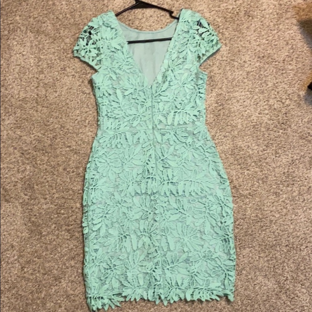 Teal cocktail dress - Picture 2 of 2
